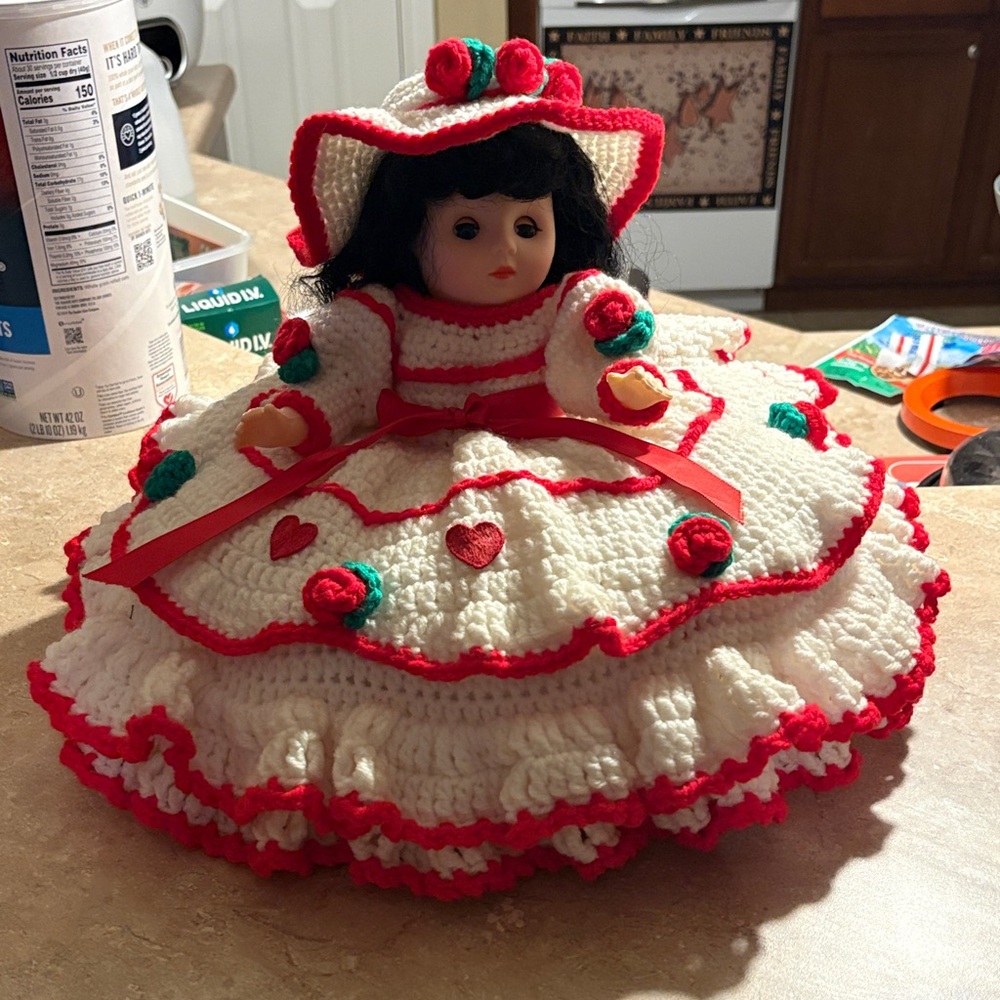Handcrafted Crochet Doll with Hat